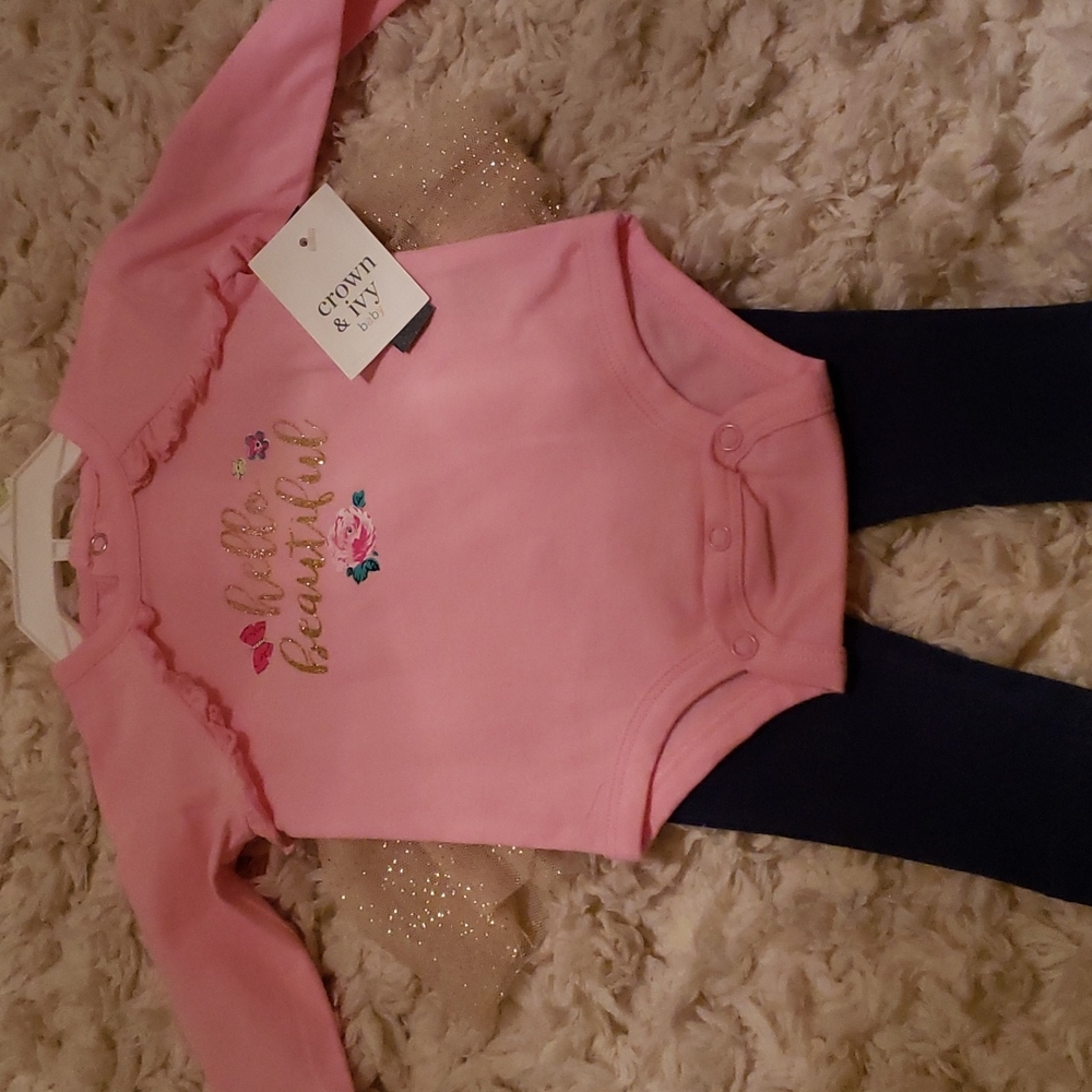 Baby girl shirt pants and skirt